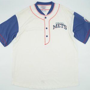 Vintage Starter New York Mets Half-Button Shirt Size Extra Large
